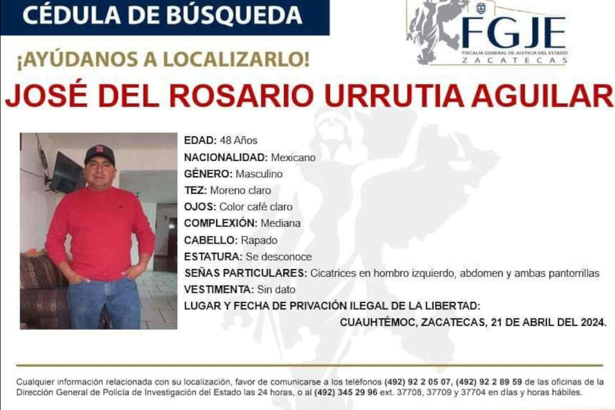 Docentes se manifiestan tras la desaparición del profesor José del Rosario Urrutia Aguilar