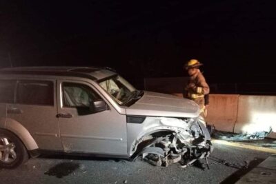 Se registra fuerte accidente en la carretera federal 54, tramo Zacatecas-Malpaso