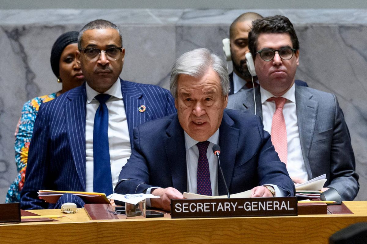 El Secretario General de la Organización de las Naciones Unidas (ONU), Antonio Guterres; pidió un alto al fuego "inmediato" en la Franja de Gaza.
