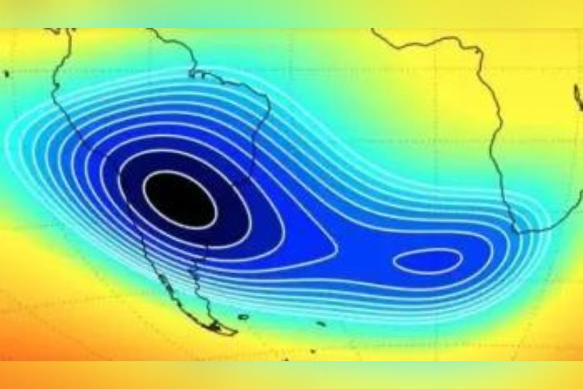 El gobierno estadounidense reveló que recientemente identificaron una extraña anomalía magnética conocida como Anomalía del Atlántico Sur (AAS).