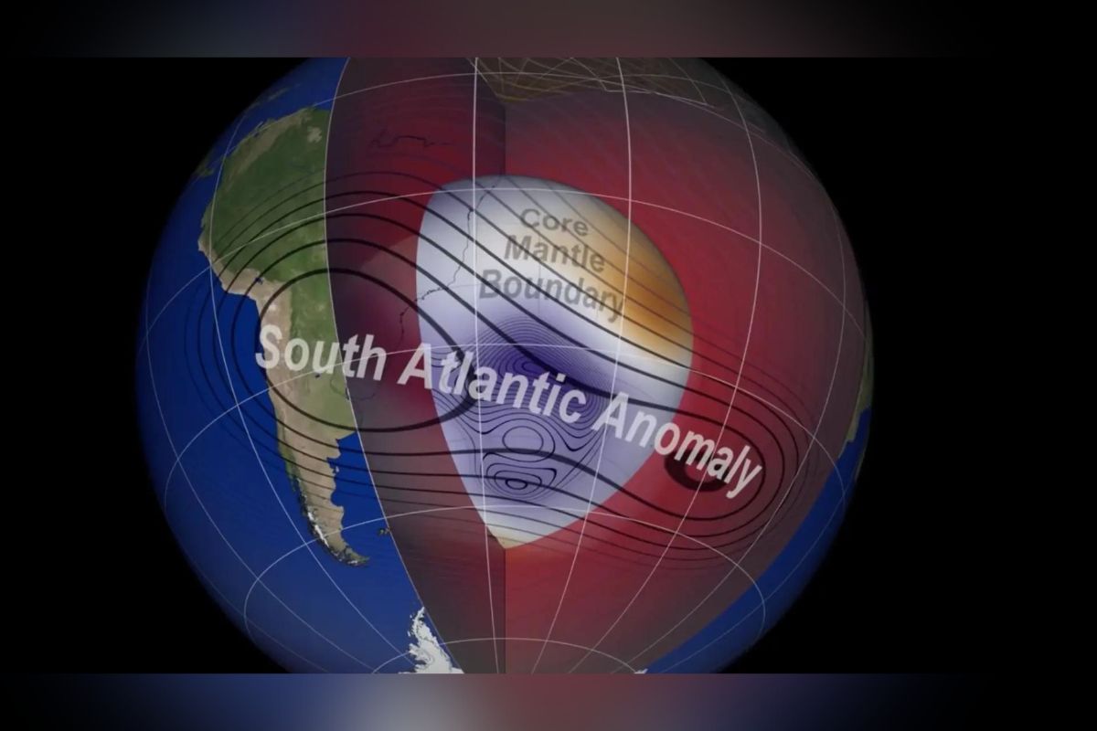 El gobierno estadounidense reveló que recientemente identificaron una extraña anomalía magnética conocida como Anomalía del Atlántico Sur (AAS).