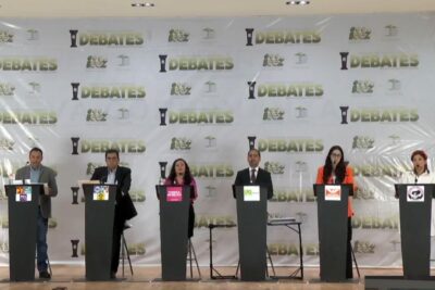 Debaten candidatos a la Presidencia Municipal de Guadalupe. | Foto: Cortesía.