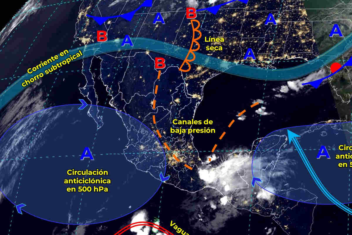 Mapa meteorológico de México de hoy 19 de mayo de 2024