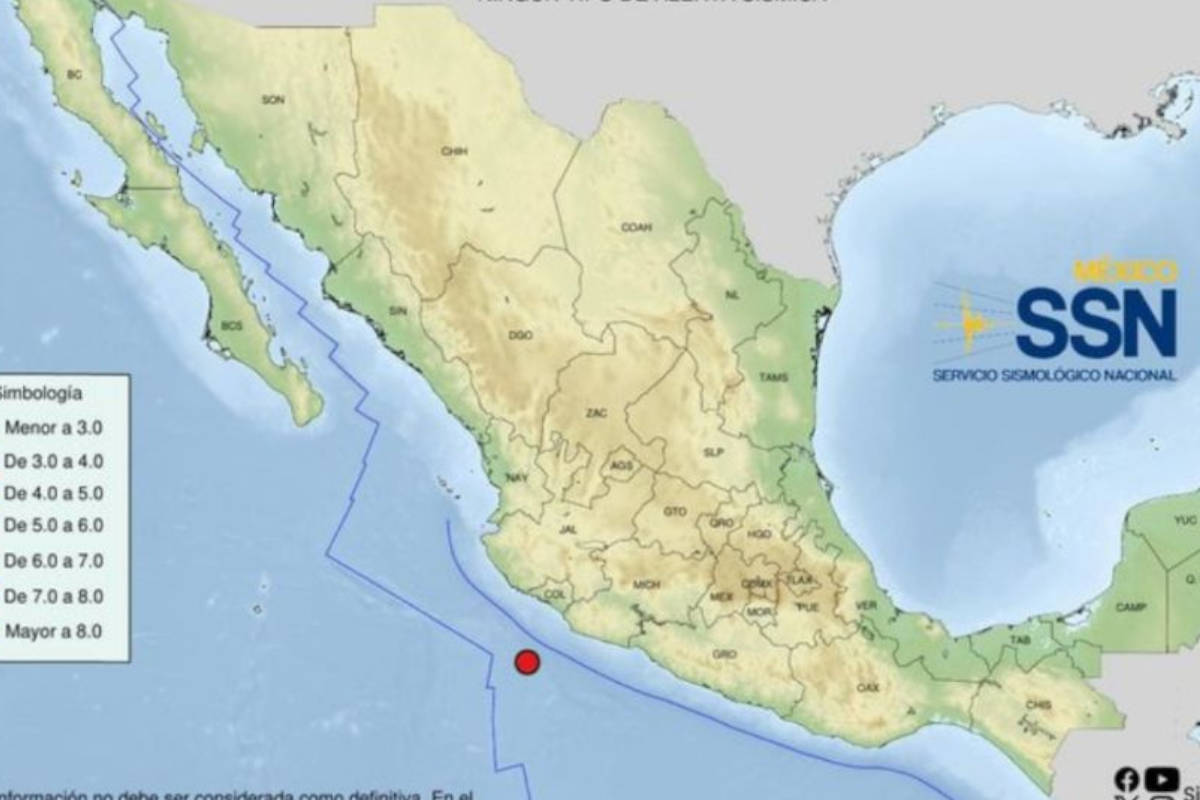 Sismo en Colima De cuánto fue la magnitud del sismo de este domingo 19 de mayo