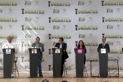 Candidatos a la alcaldía de Guadalupe 
en debate rumbo a las elecciones. | Foto: Cortesía.