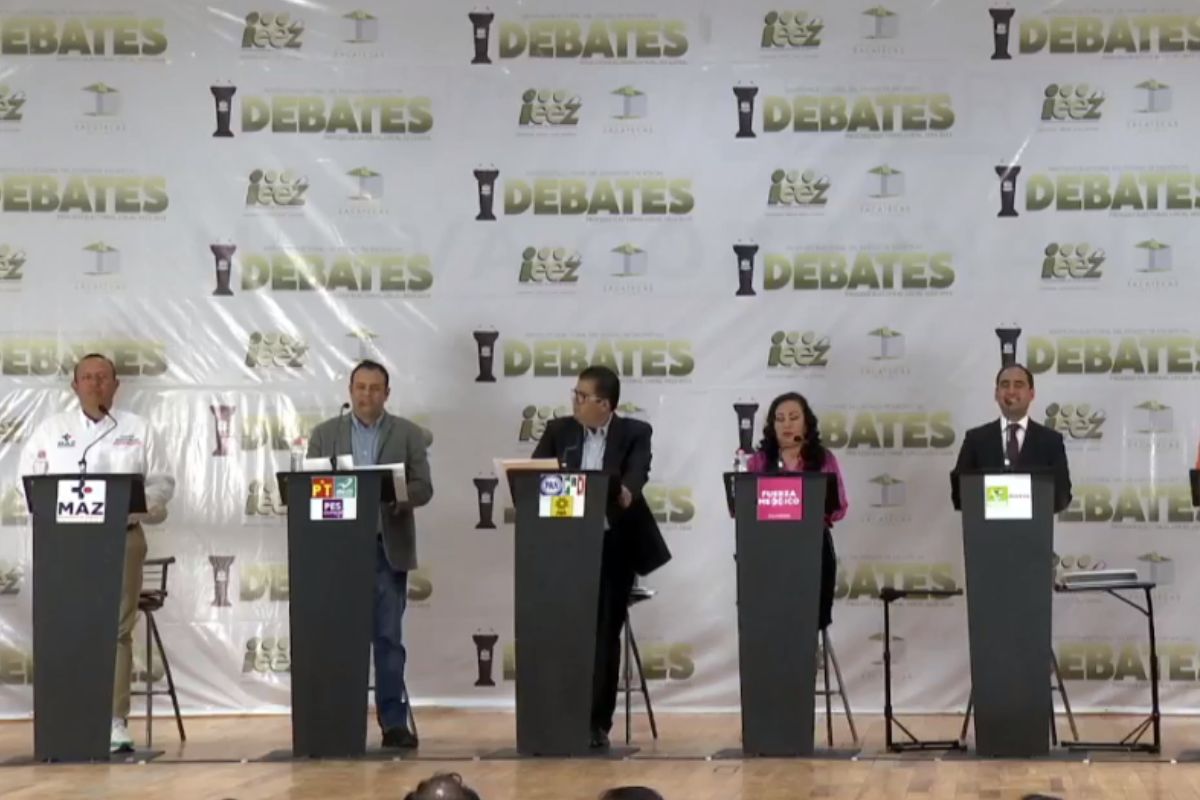 Candidatos a la alcaldía de Guadalupe 
en debate rumbo a las elecciones. | Foto: Cortesía.