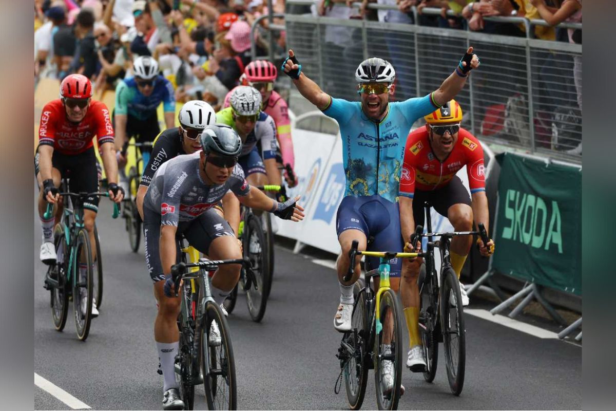 El ciclista británico Mark Cavendish ha puesto su nombre en otro récord dentro del Tour de Francia.